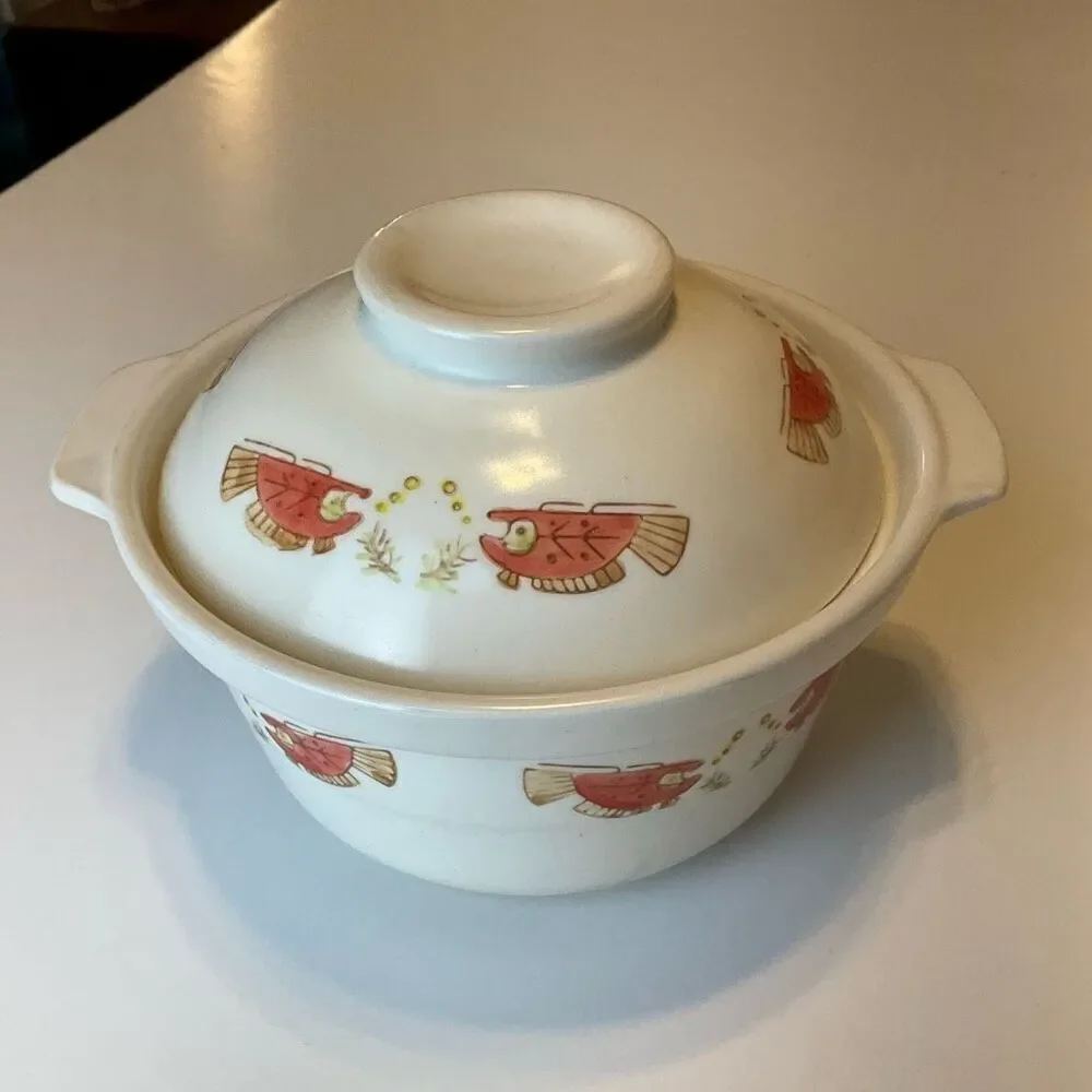 Myland Earthenware Chinese Sandpot Casserole Cooking. Vintage
